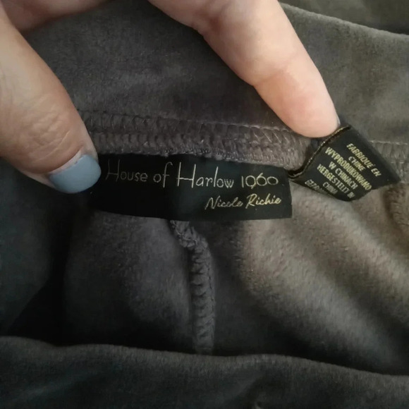 House of Harlow Nicole Richie 1960 velvet joggers women's small - Picture 5 of 7